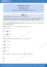 Đề thi học kì 2 Toán 12 - Đề số 10